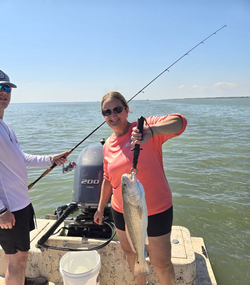 Redfish Hooked on South Padre Island fishing